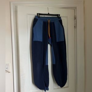 Outdoor Voices Blue Fleece Joggers Small